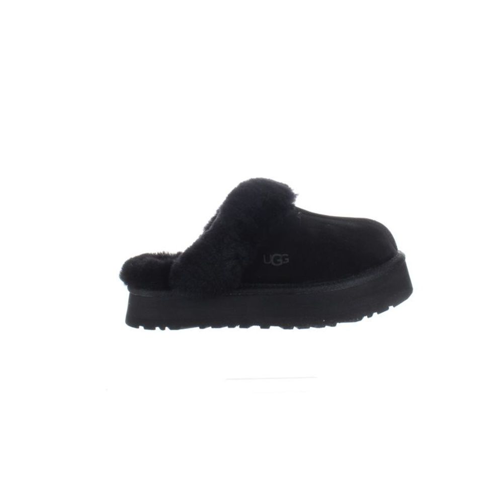 UGG Womens Disquette Black Mule Slippers Size 8 Medium (B, M)